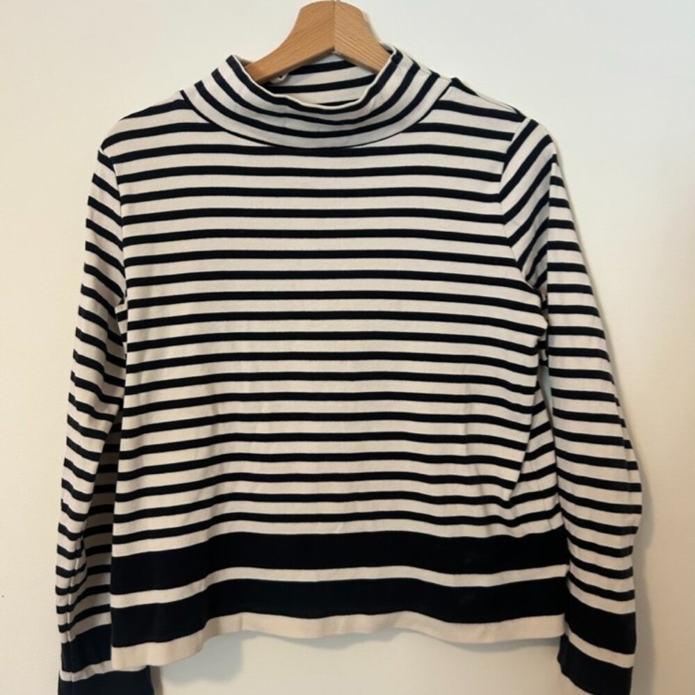 Whistles striped mock neck